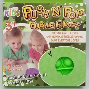 Push N Pop Bubble Fidget Stress Relief Toy - Green